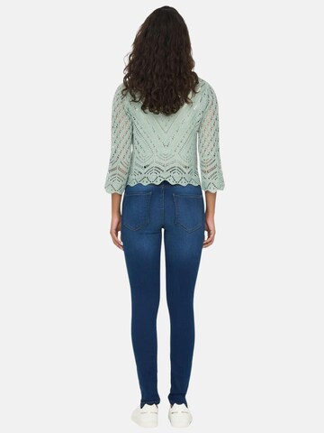JDY Tröja 'JDY JDYNEW SUN 3/4 CROPPED PULLOVER KNT NOOS MAGLIONCINO' i grön
