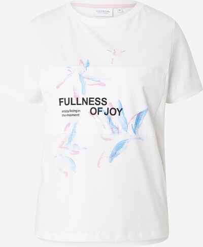 comma casual identity T-shirt i azur / ljusrosa / svart / vit, Produktvy