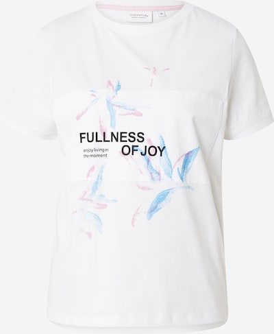 comma casual identity T-shirt en azur / rose clair / noir / blanc, Vue avec produit