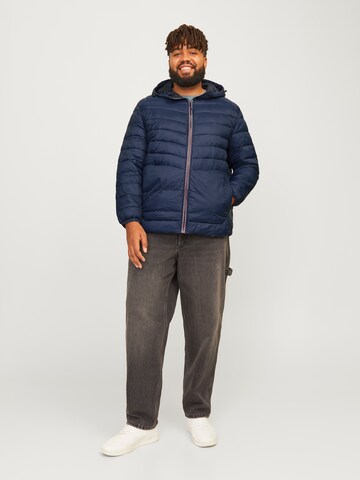 Jack & Jones Plus Between-Season Jacket 'JJESPRINT' in Blue