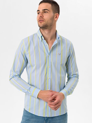By Diess Collection Úzky strih Košeľa 'OXFORD ' - Modrá