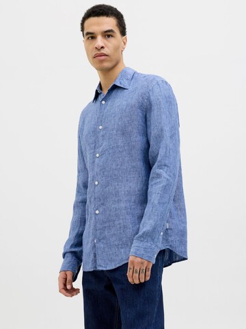 Coupe regular Chemise JACK & JONES en bleu : devant