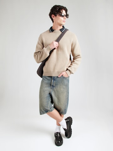 WEEKDAY - Jersey 'Emilio' en beige