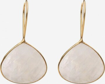 Boucles d'oreilles Gemshine en blanc : devant