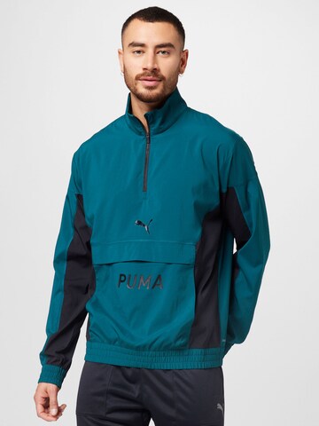 PUMA - Chaqueta de chándal en verde: frente