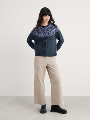 Seasalt Cornwall Gebreid vest 'Port Kinnis' in Blauw