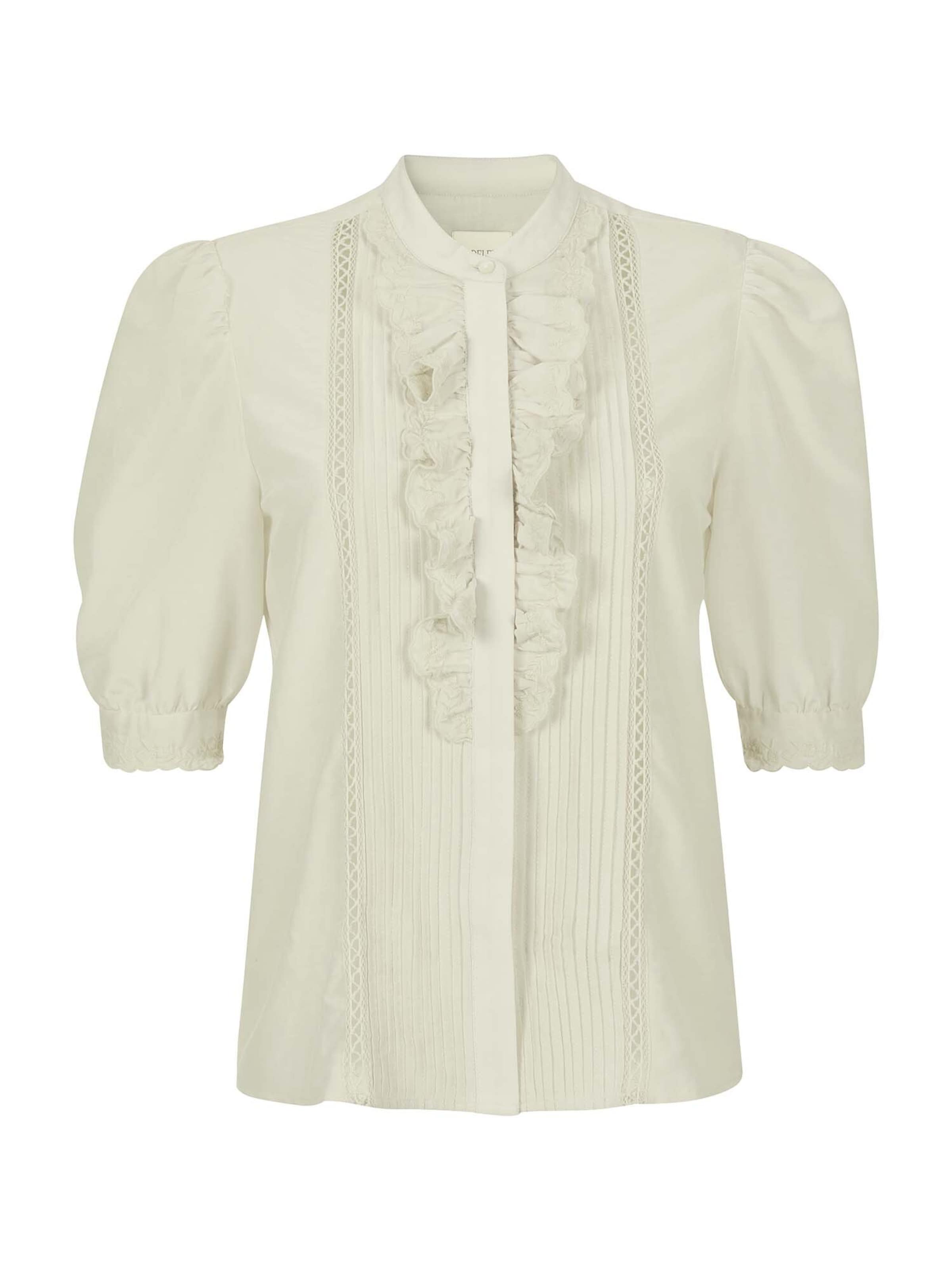 Chemisier MADELEINE en blanc : devant