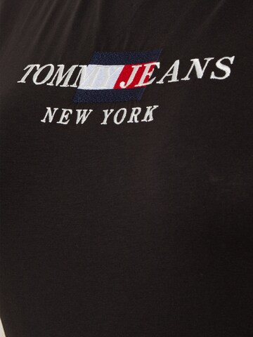 Tommy Jeans CurveBodi majica - crna boja