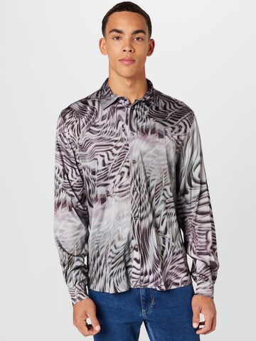 DIESEL Regular Fit Hemd 'CASPER' in Schwarz: Vorderseite