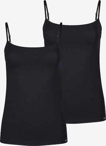 Haut ' Cotton Essentials ' Skiny en noir : devant
