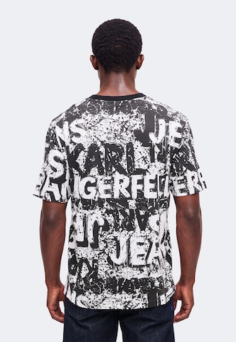 KARL LAGERFELD JEANS Póló - fekete