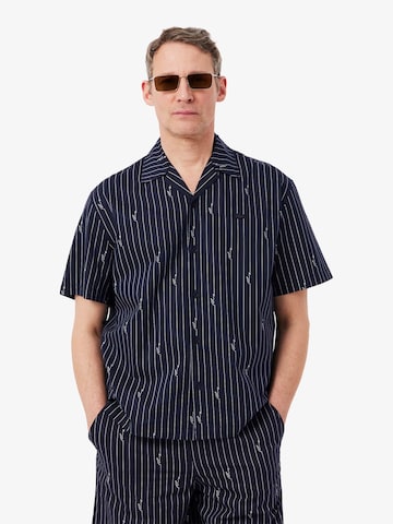 Regular fit Camicia di LACOSTE in blu: frontale
