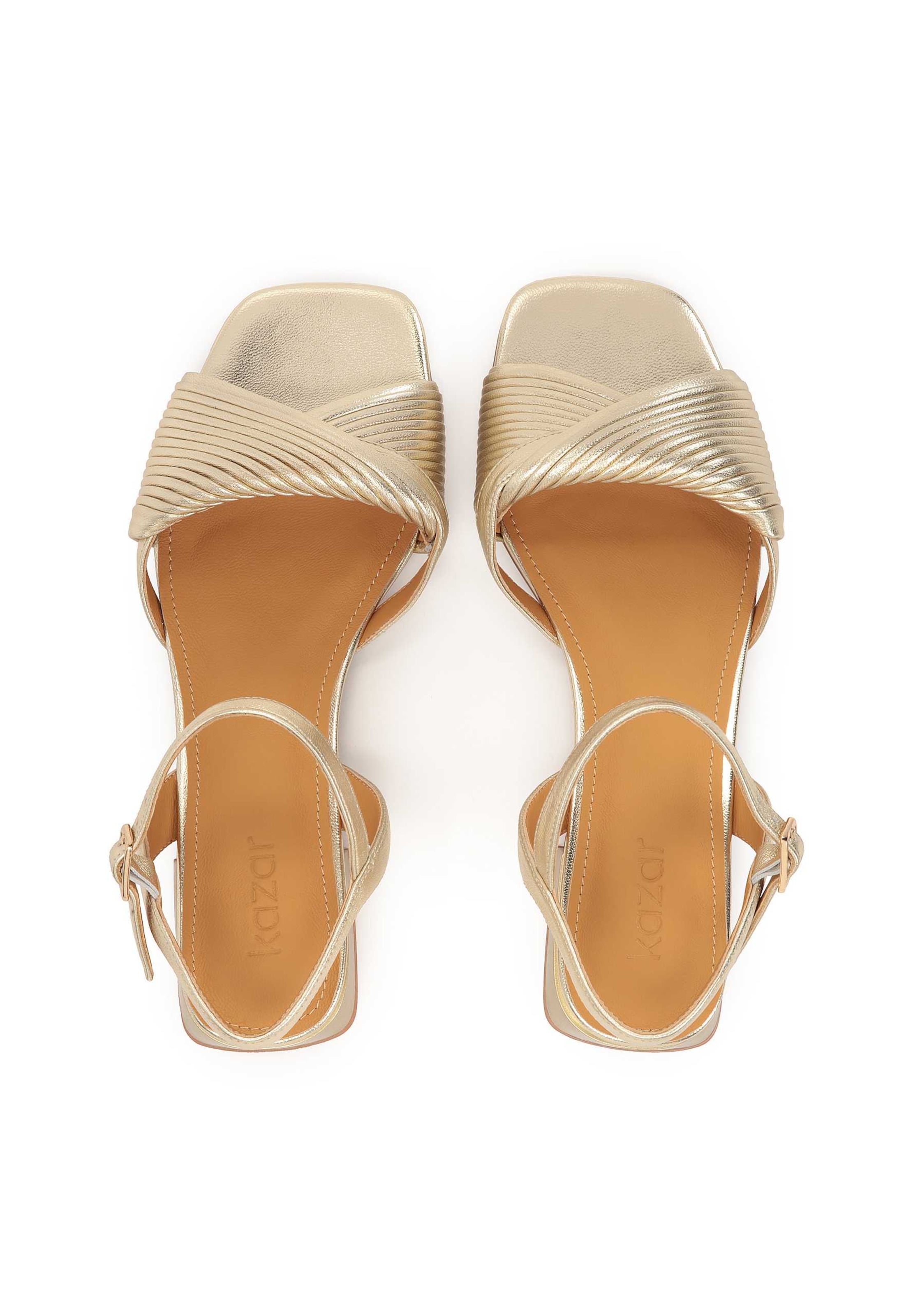 Kazar Strap Sandals in Gold