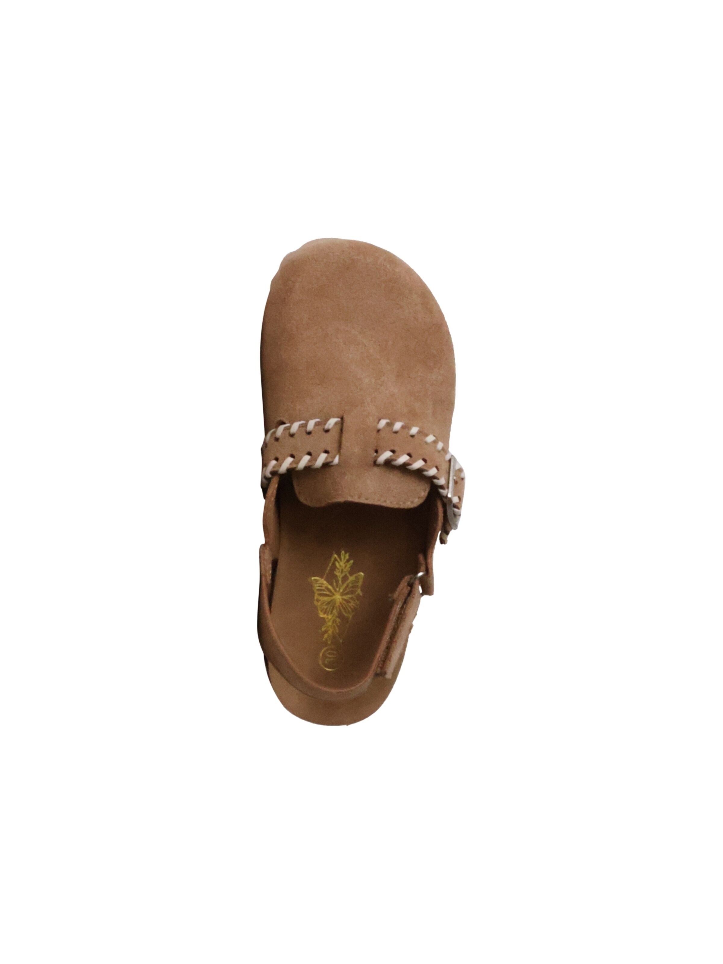 Pantoufle 'Kinder-Pantoletten mit Schnalle' Super Mode en beige