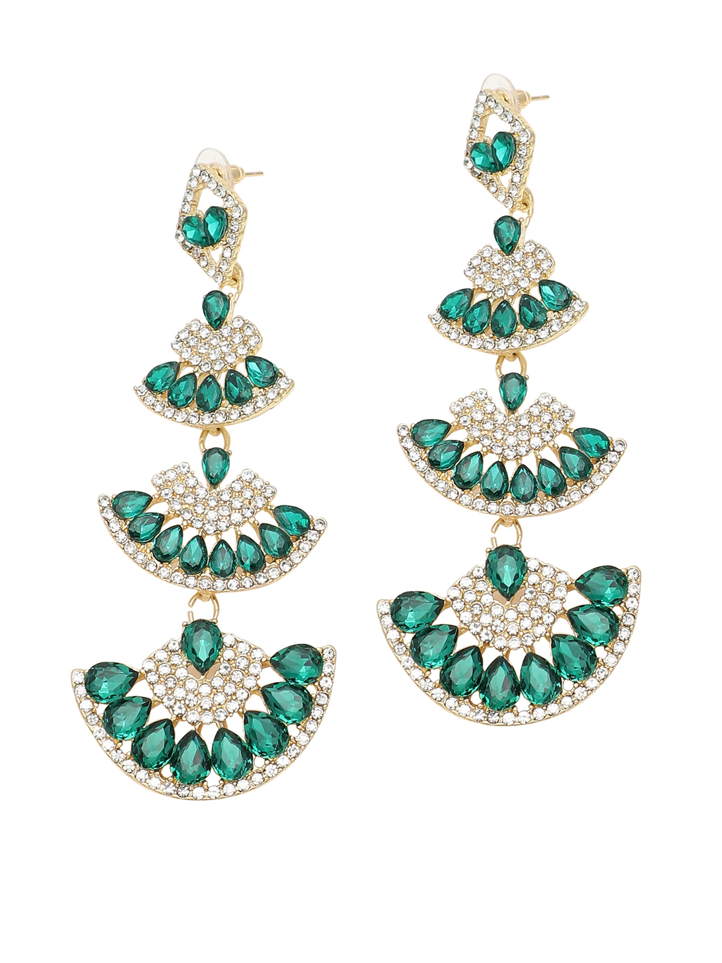 SOHI Σκουλαρίκια ' Choti ' σε πράσινο: μπροστά