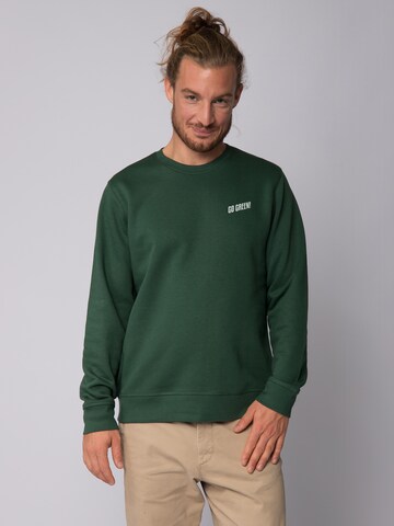 Felpa 'Go Green' di Watapparel in verde: frontale