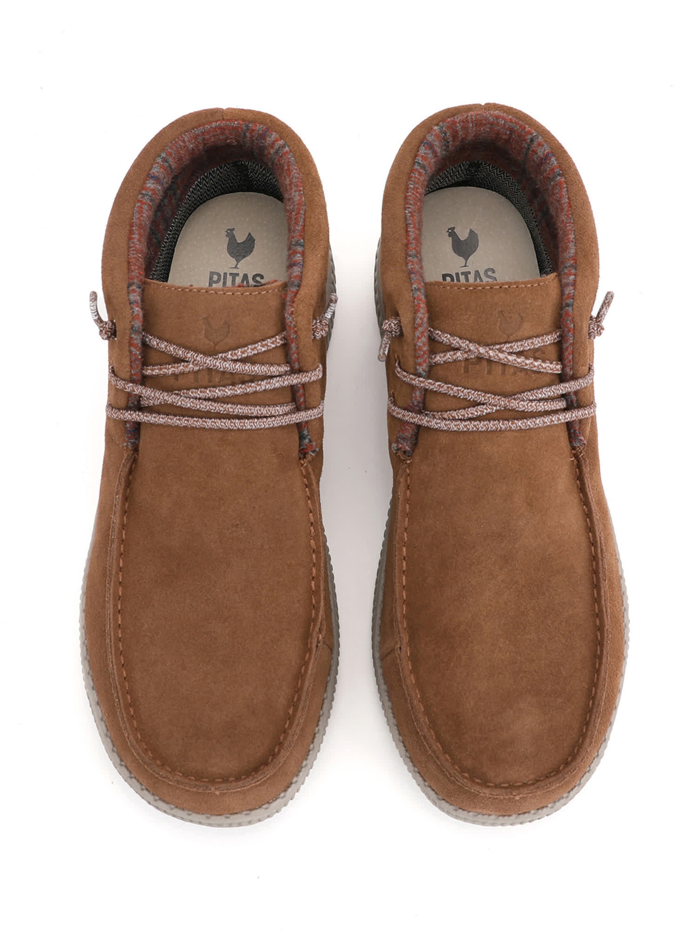 Walk In Pitas Lace-up boots 'Wallabee' in Beige: top
