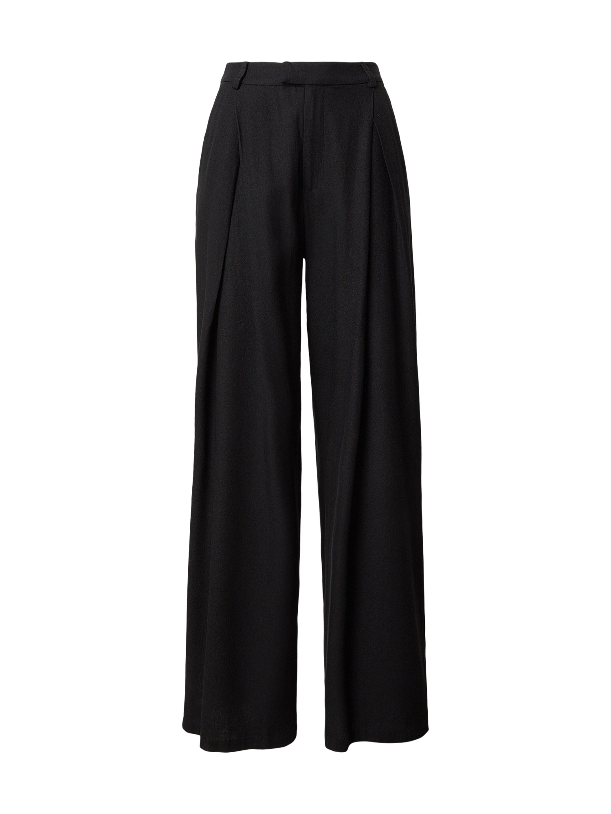 Loosefit Pantalon millane en noir : devant