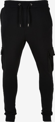 DEF Tapered Cargo Pants 'Gringo' in Black: front