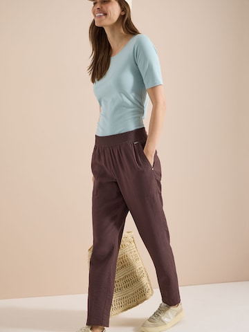 CECIL Slim fit Trousers 'Chelsea' in Brown