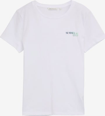 TOM TAILOR DENIM Shirt in White: front