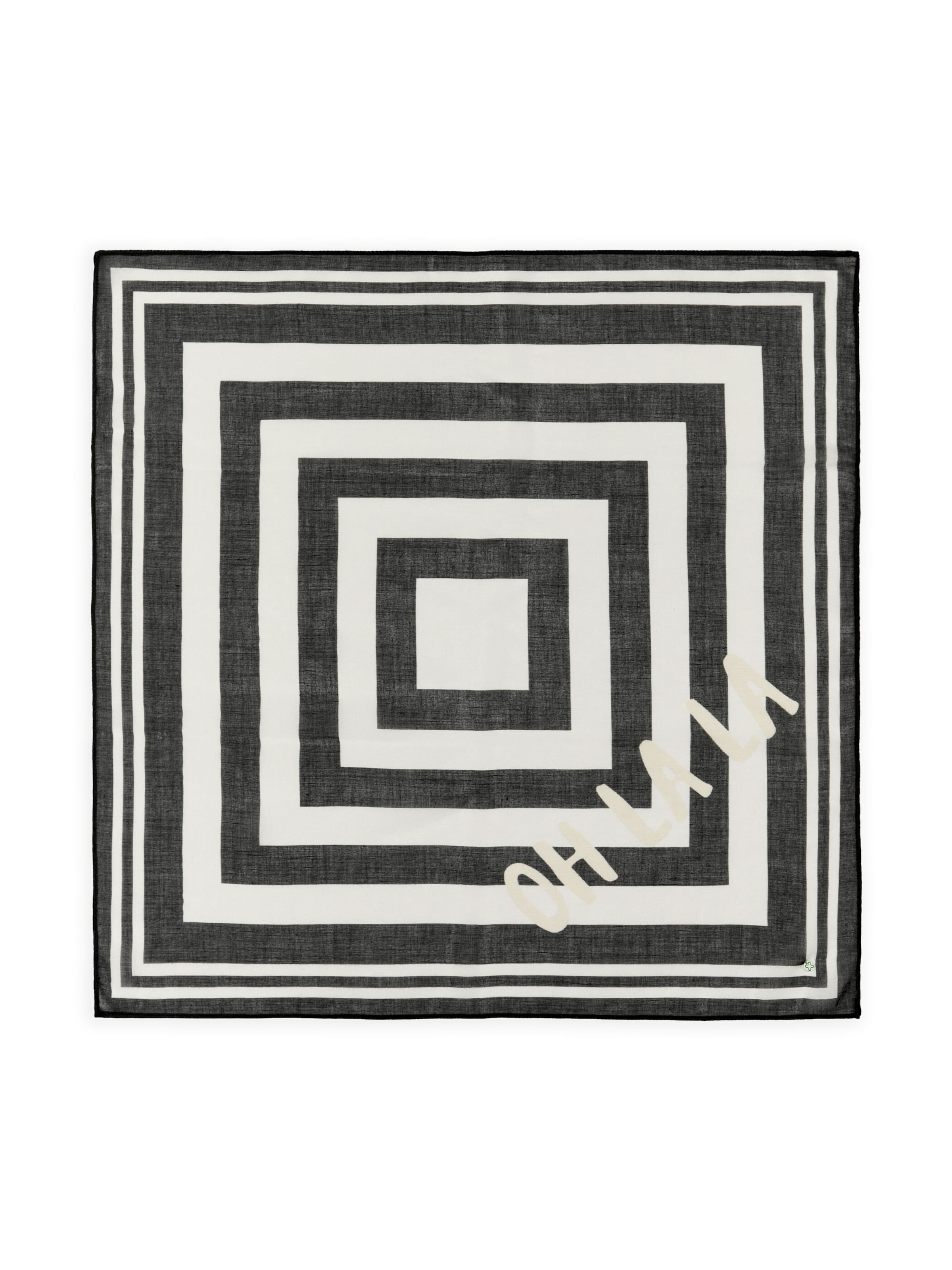 Foulard 'OH LA LA' CODELLO en noir : devant