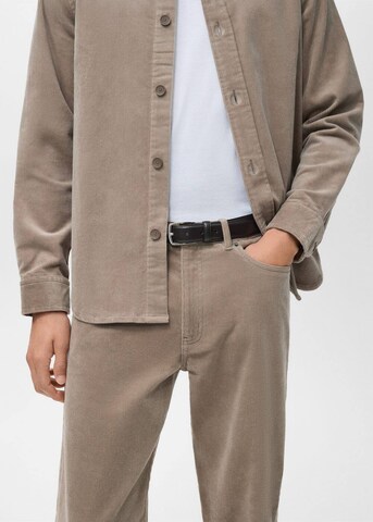 MANGO MAN Regular Hose 'Pompeia' in Braun