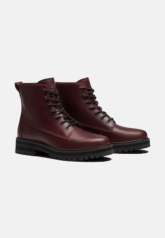 TIMBERLAND Lace-Up Boots in Red