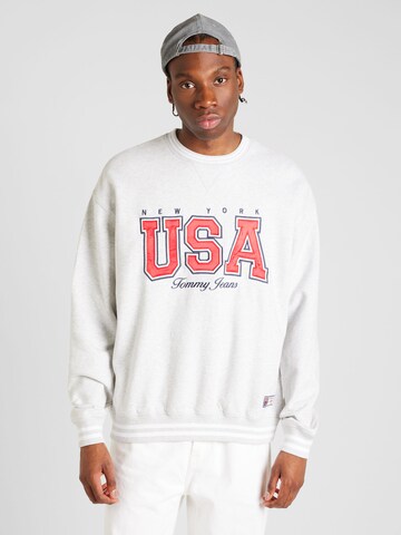 Tommy Jeans Bluzka sportowa 'ARCHIVE GAMES TEAM USA' w kolorze szary: przód