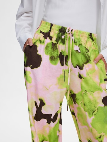Loosefit Pantalon SELECTED FEMME en mélange de couleurs