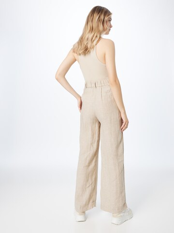 Wide Leg Pantalon à pince 'Denise' Gina Tricot en beige