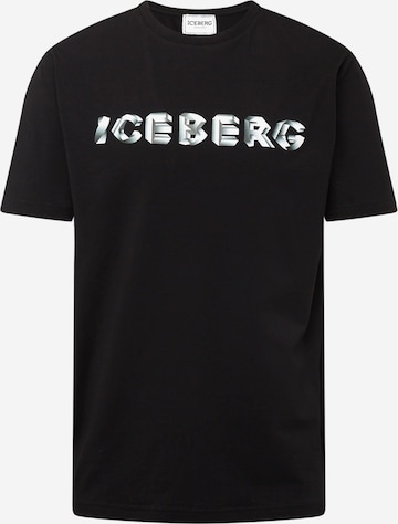 ICEBERG T-Shirt in Schwarz: predná strana