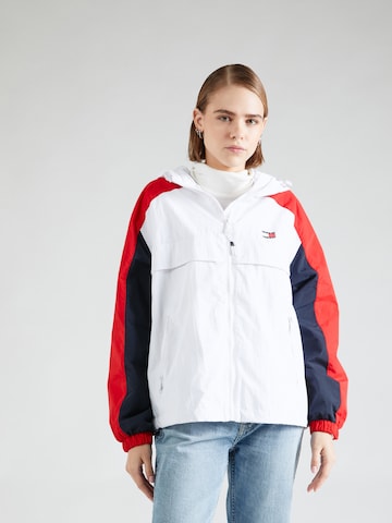 Tommy Jeans Tussenjas 'CHICAGO' in Wit: voorkant