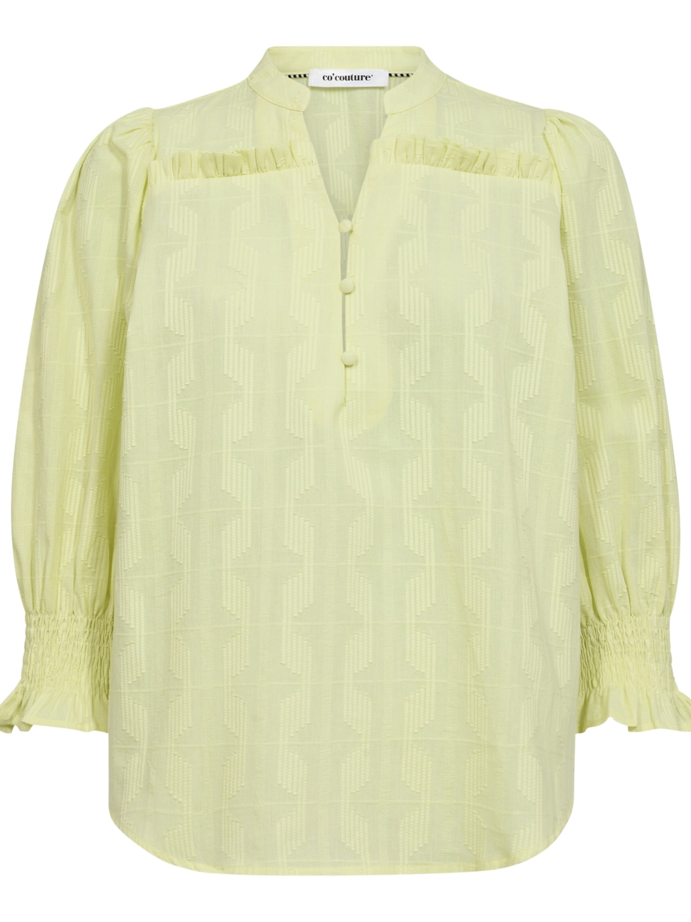Camicia da donna ' Emma ' di co'couture in giallo: frontale