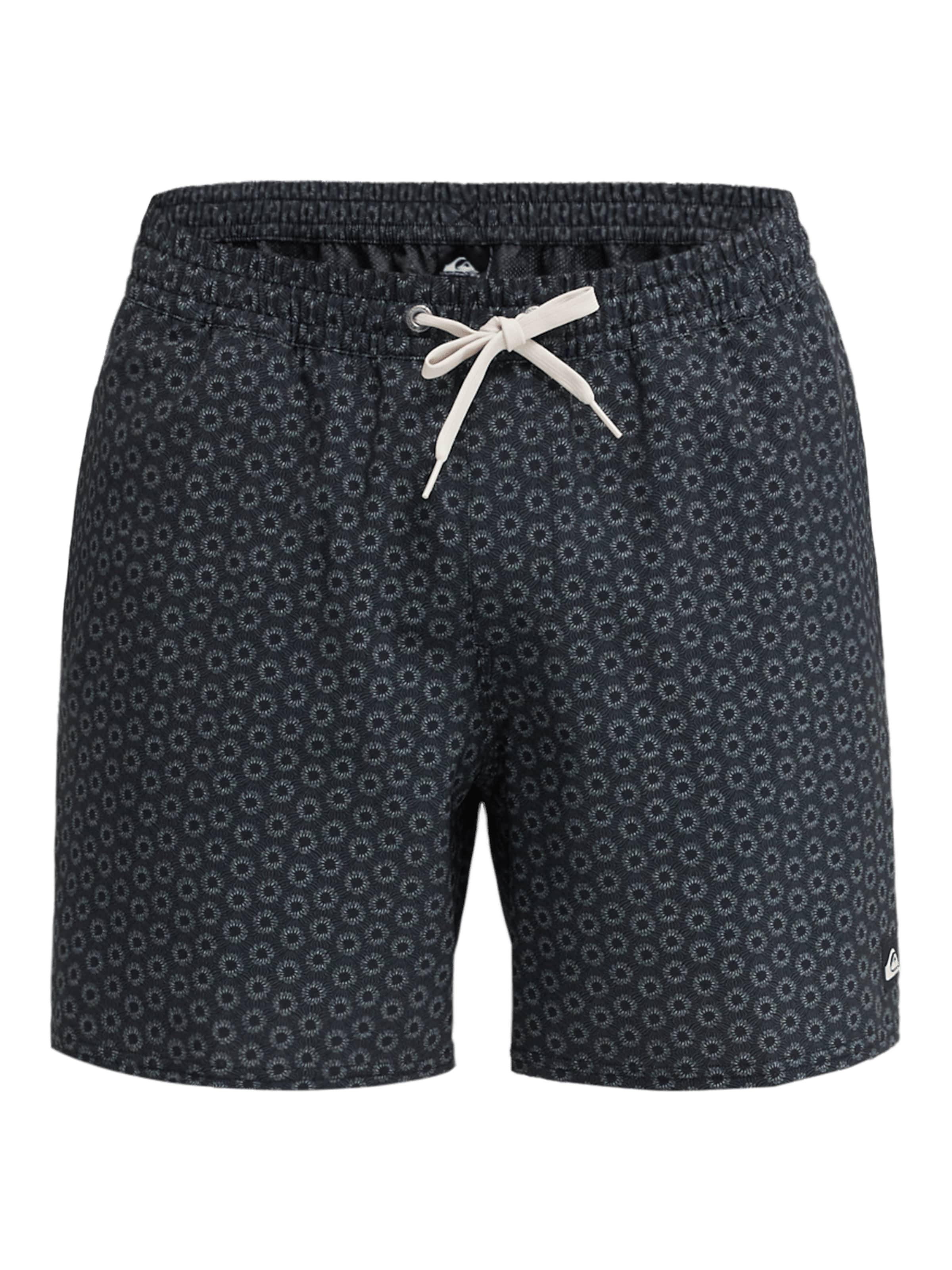 QUIKSILVER Badeshorts 'Stretch Printed Volley 16' in Schwarz: Vorderseite
