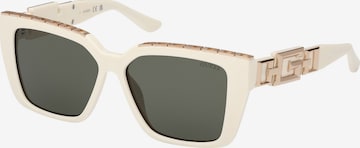 Lunettes de soleil GUESS en blanc : devant