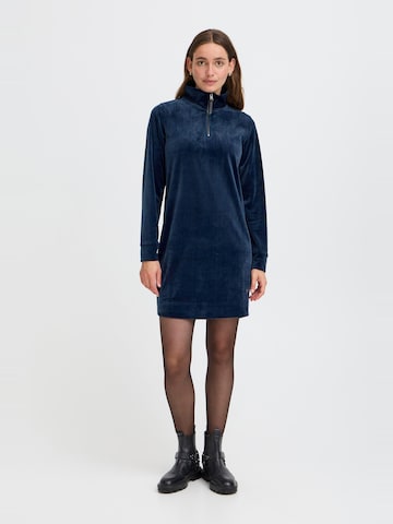Oxmo Dress ' OXEBBA HALFZIP ' in Blue