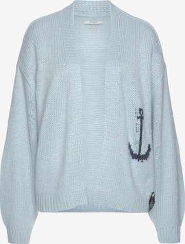 Tom Tailor Polo Team Knit Cardigan in Blue: front