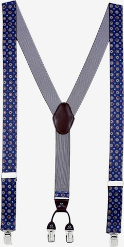 DonDon Suspenders in Blue: front