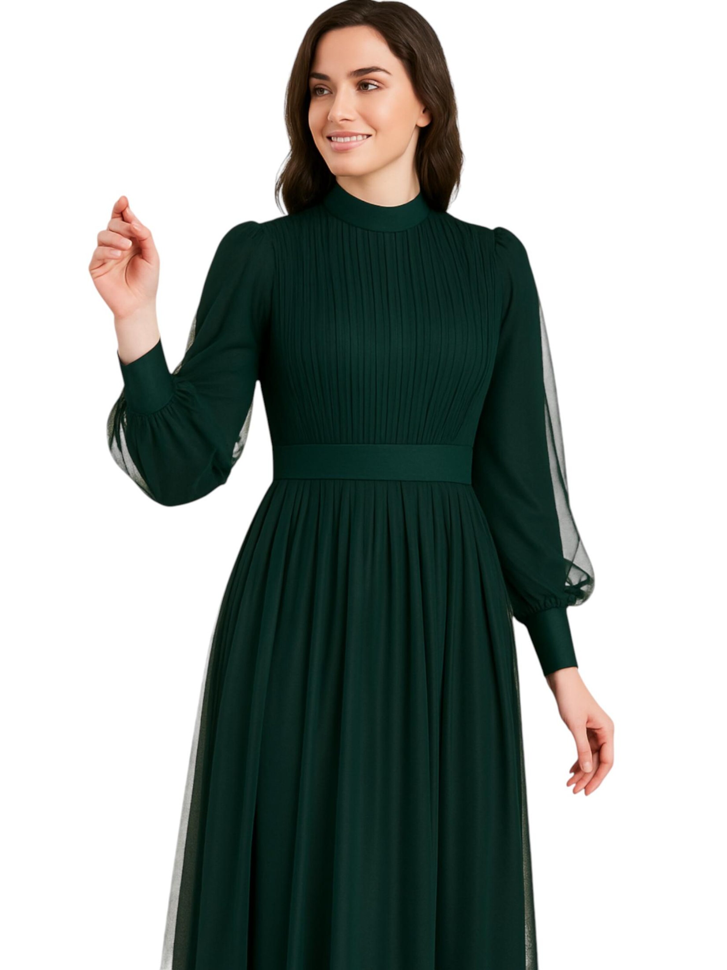 fashionshowcase - Vestido de noche 'SÜKSE' en verde