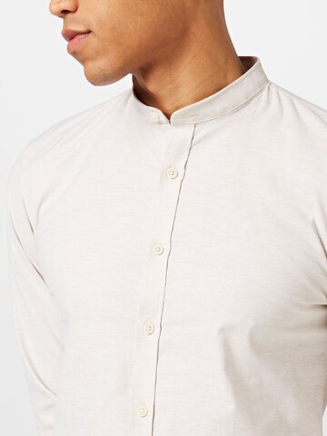 Slim fit Camicia 'Oxford' di Lindbergh in beige