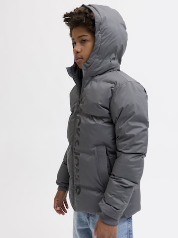 JACK & JONES Winter Jacket 'JJKAITO PUFFER' in Grey
