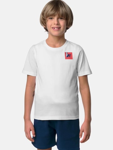 K-Way T-shirt 'K-WAY KIDS P.LEONIDE COLORFUL SQUARE T-SHIRT' i vit: framsida