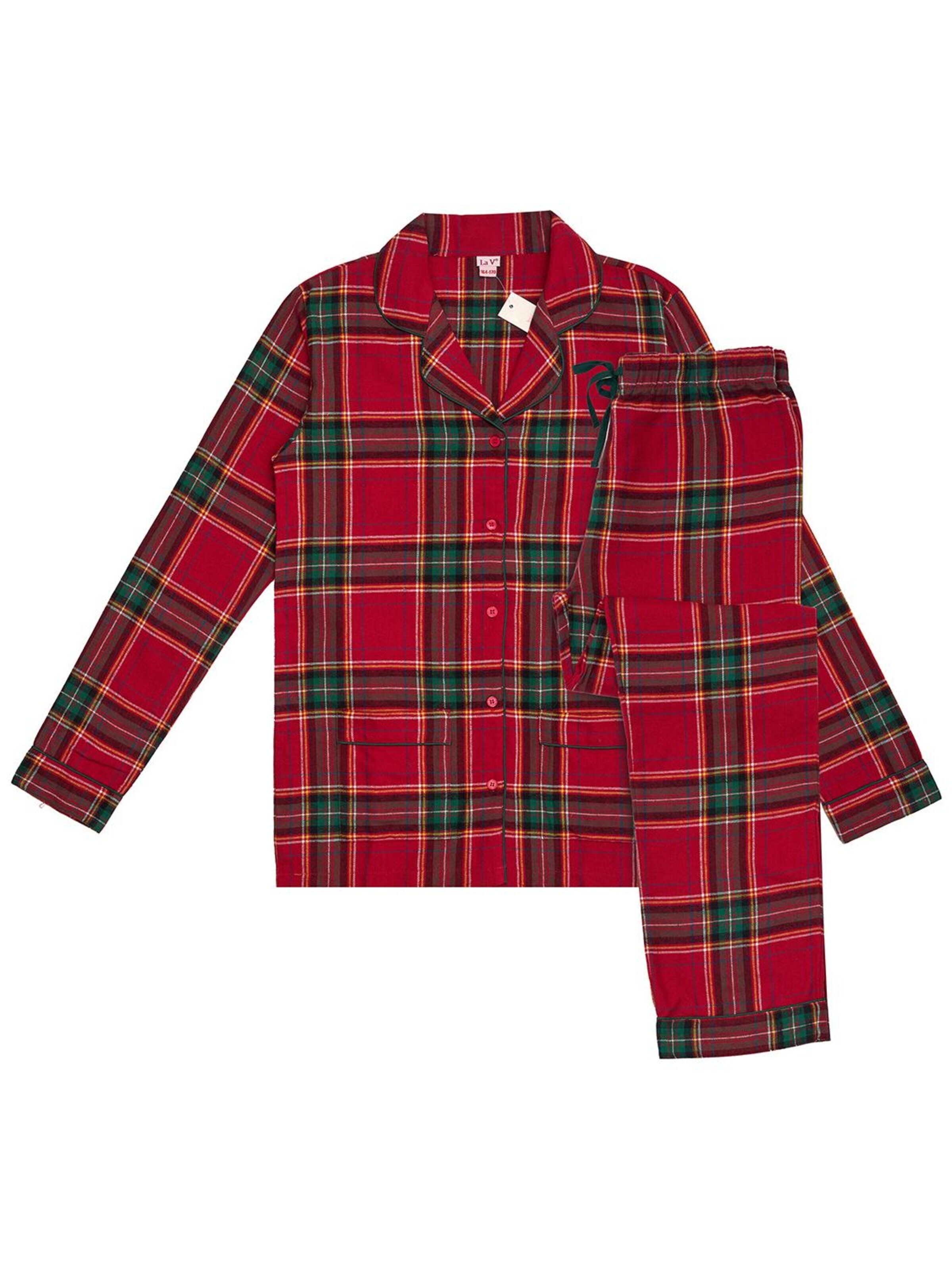 La V Pajamas in Red