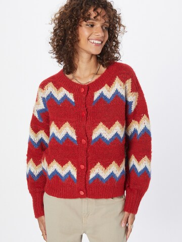 Molly BRACKEN Knit Cardigan in Red: front