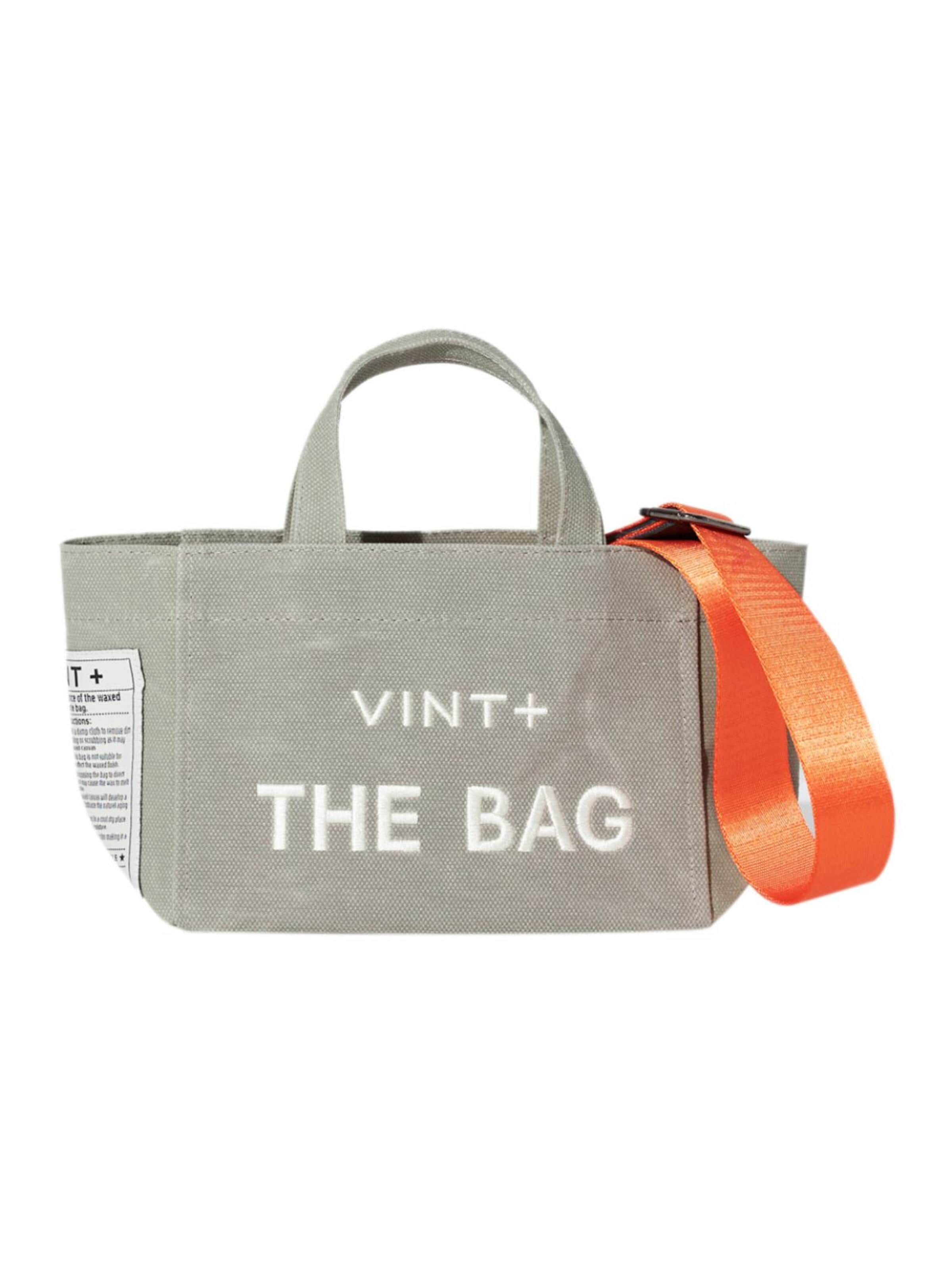 VINT+ Handbag in Grey: front
