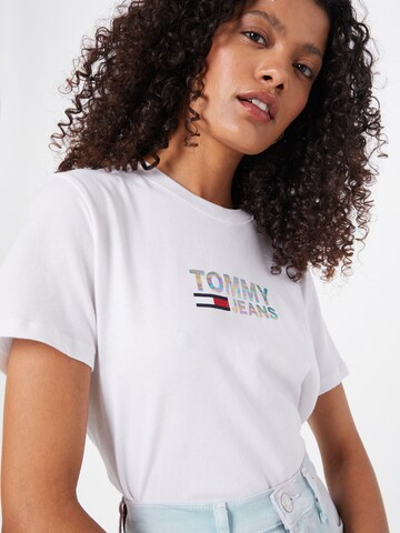 T-shirt Tommy Jeans en blanc