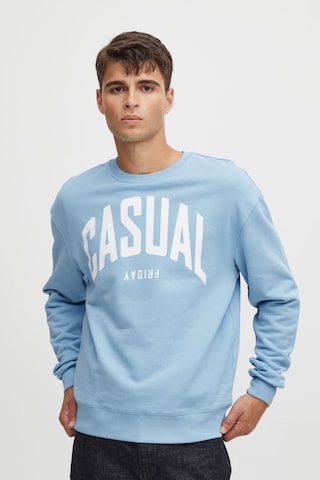 Casual Friday Sweatshirt 'Sage' in Blauw: voorkant