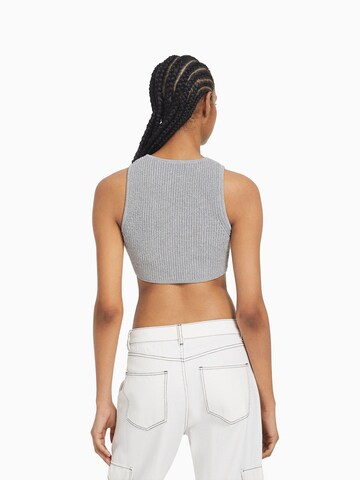 Tops en tricot Bershka en argent