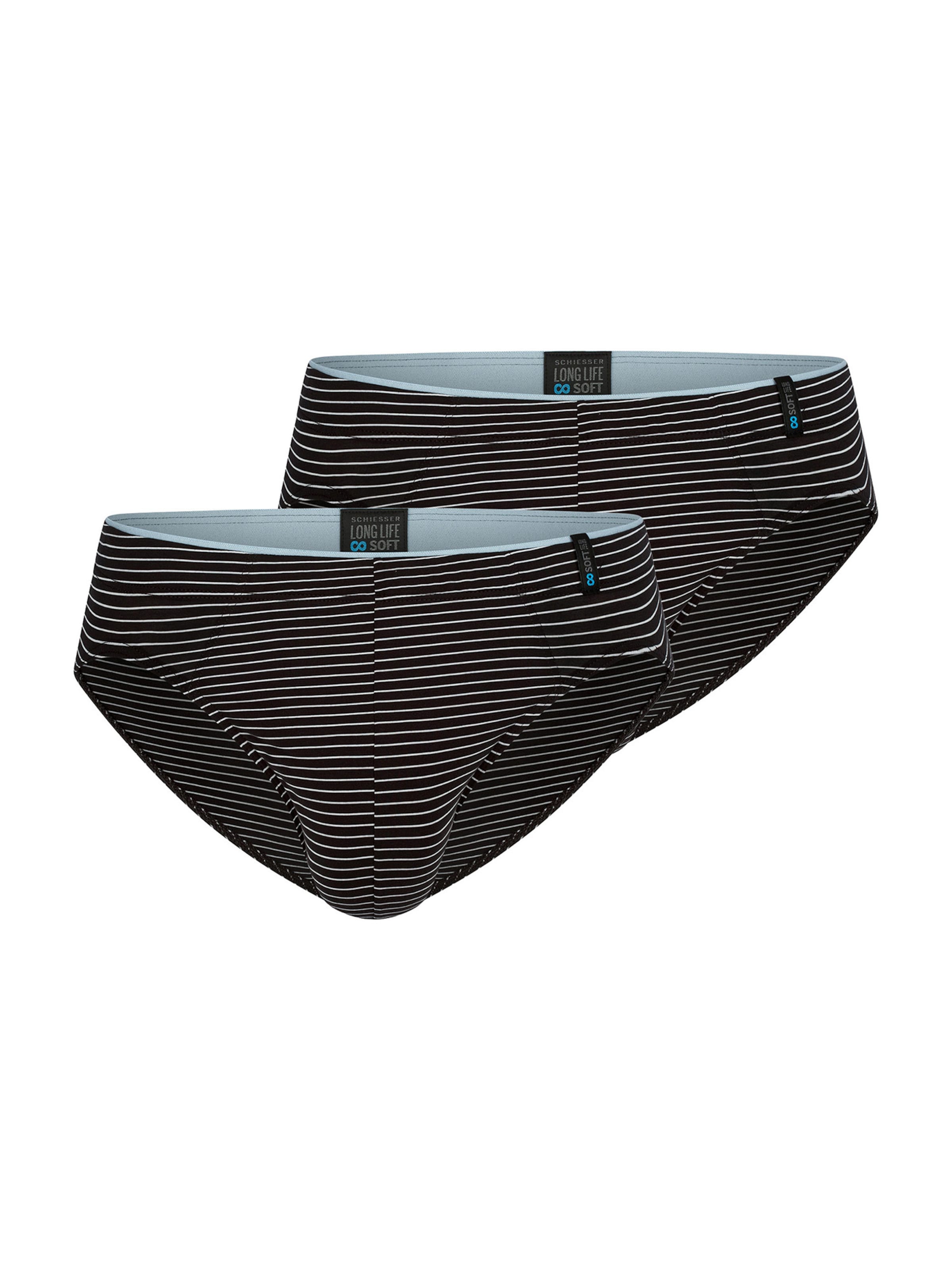 SCHIESSER Minislip ' Long Life Soft ' in Grau: Vorderseite